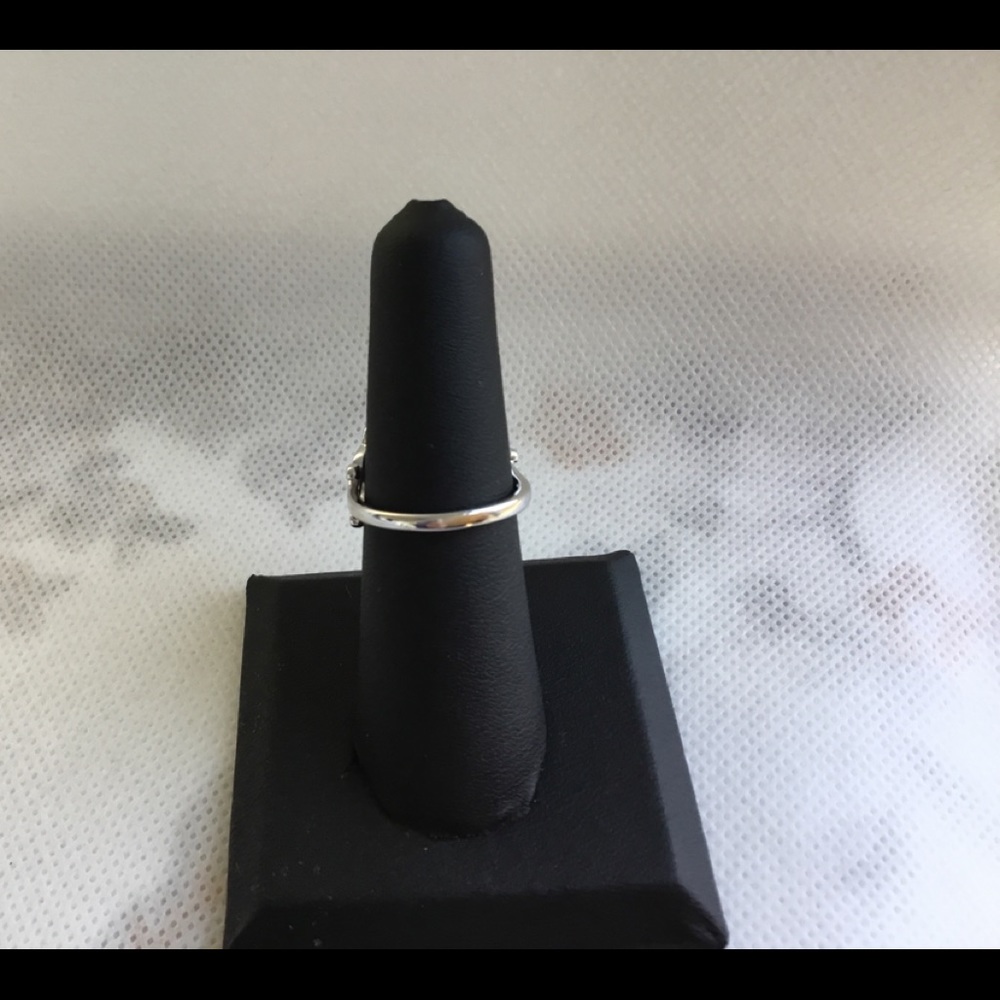 Sz 8, Clearance $22 Firm! Sterling Swirl Design Ring - Picture 8 of 14